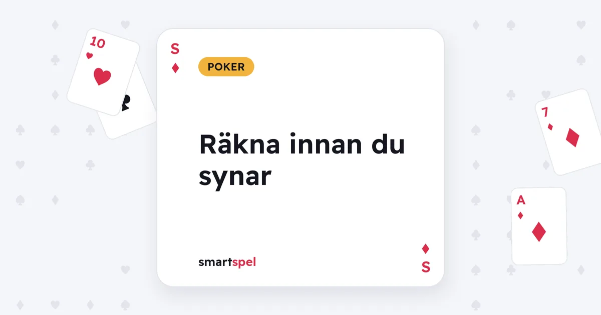 Räkna innan du synar