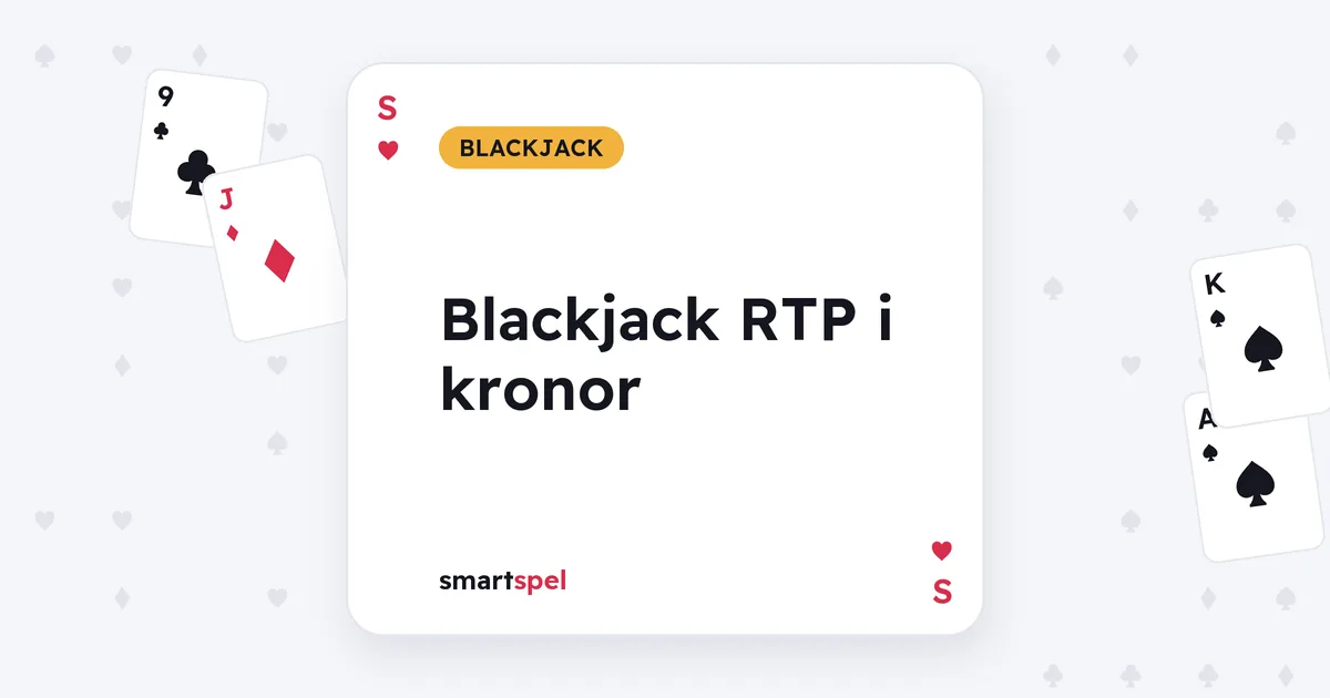Blackjack RTP i kronor