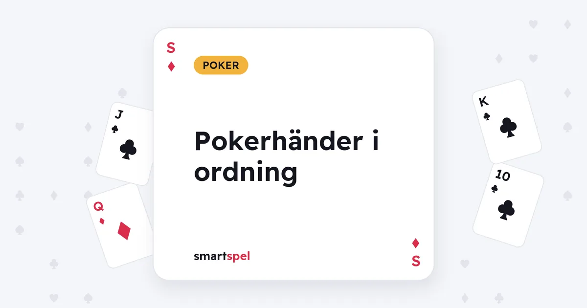 Pokerhänder i ordning