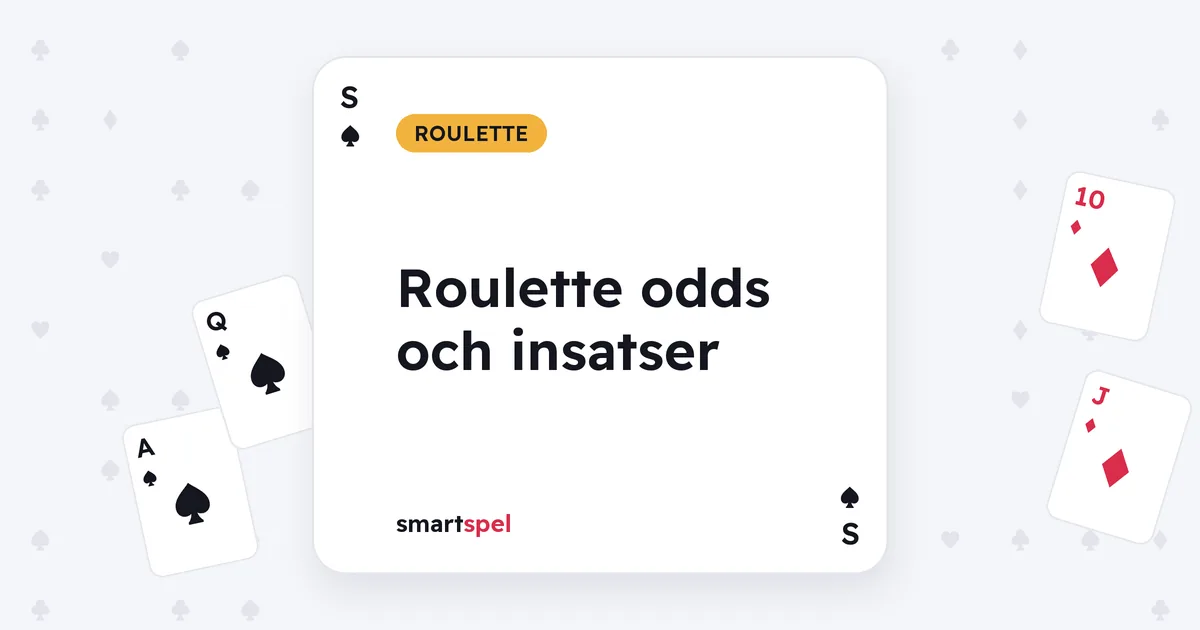 Roulette odds och insatser